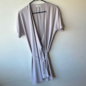 Lavender babaton tie front dress